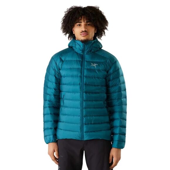 Arc'teryx men's Cerium LT Hoody jacket medium down blue puffer lightweight - Picture 1 of 13